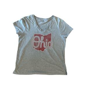 Women’s Top of the World OHIO STATE V-Neck Tee Size XL